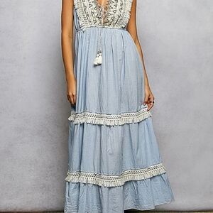POL Blue Maxi Dress( Spring Special This Weekend)
